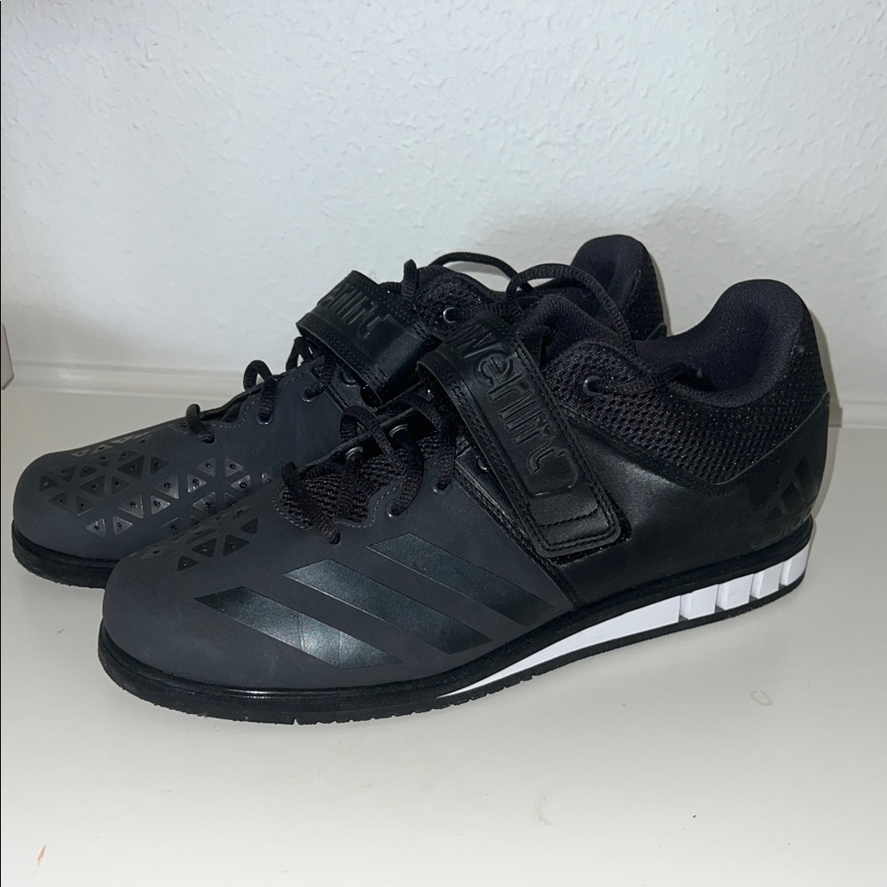 Adidas Men's Powerlifting / weightlifting Black Athletic Shoes